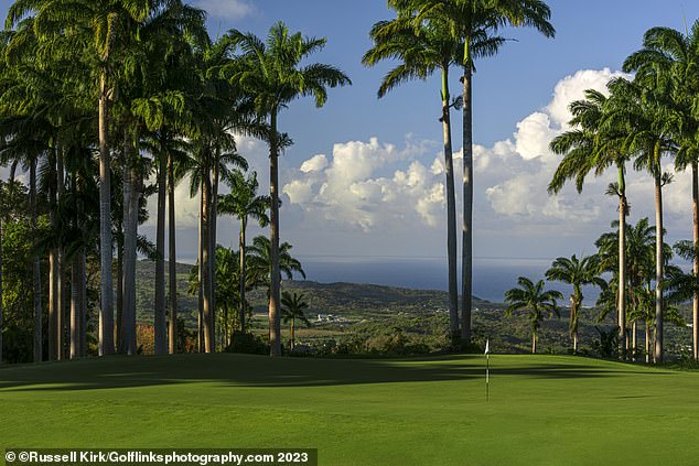 The views from the top of 14 are just sensational. Players can tap in their putts and spend a moment taking in the fresh air blowing off the ocean