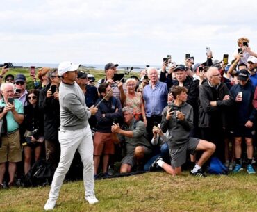 This couple just living in the moment at The Open