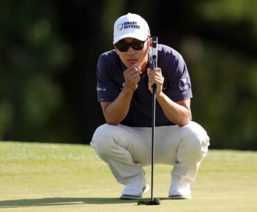 Michael Kim suggests who he thinks would win a match between a scratch male golfer and an LPGA professional