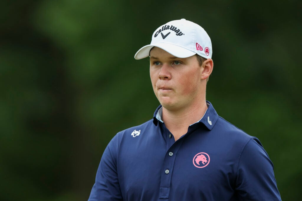 Caleb Surratt looks on during The International Series Japan