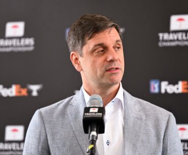Brian Rolapp responds when asked how he really feels about team golf and whether the PGA Tour could emulate LIV
