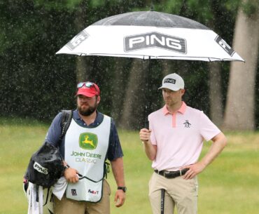 What Brian Campbell told his caddie straight after he made double bogey right near the end of the John Deere Classic