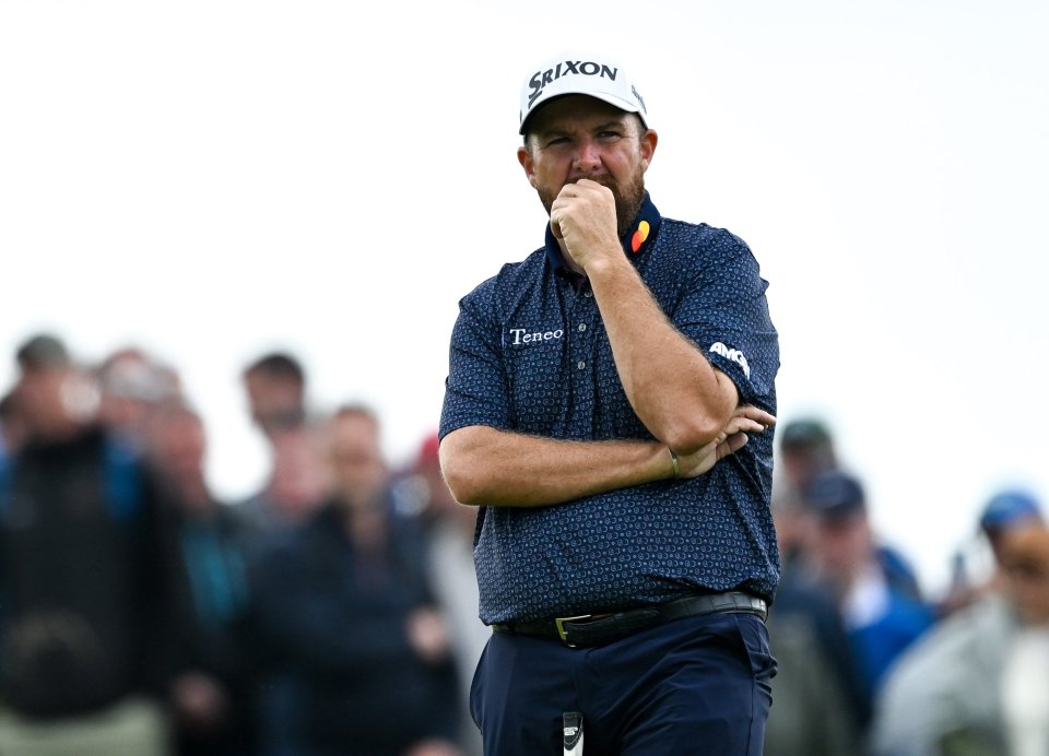 Antrim , United Kingdom - 18 July 2025; Shane Lowry of Ireland looks on on the sixth green during day two of The 153rd Open Championship at Royal Portrush Golf Club in Portrush, Antrim. (Photo By Ramsey Cardy/Sportsfile via Getty Images)