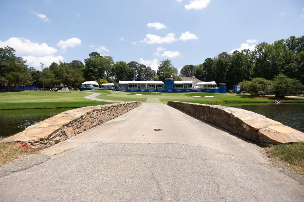A general view of the first hole at Sedgefield ahead of the Wyndham Championship