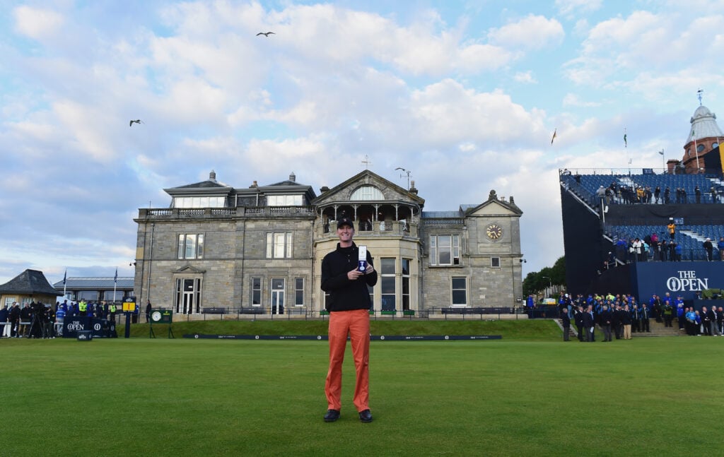Jordan Niebrugge holds the Silver Medal after the 2015 Open Championship