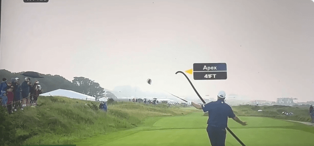 Lowry was left in disbelief by his wayward tee shot