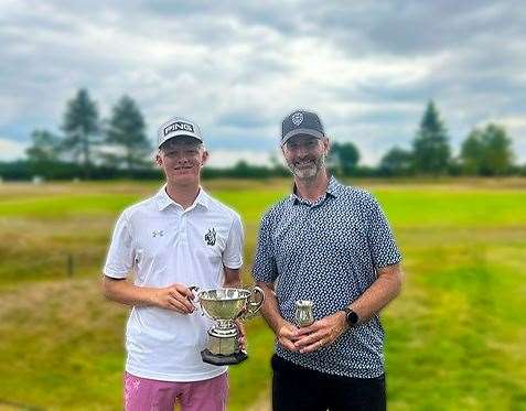 Jack Rust and Andrew Sandford were among the prize winners at Flempton Picture: David Knight