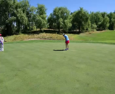 Made an 11 yard putt today.