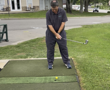 Face On View of Swing with Wedge