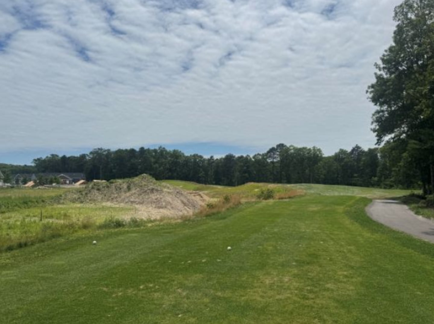 The new, public nine-hole South Shore Village Golf Club is part of a brand new 55+ development in South Kingstown. If you're looking for a new course while you're on vacation this month, you have to check this course out, says Globe columnist Dan McGowan. Pictured are holes 1 through 9.