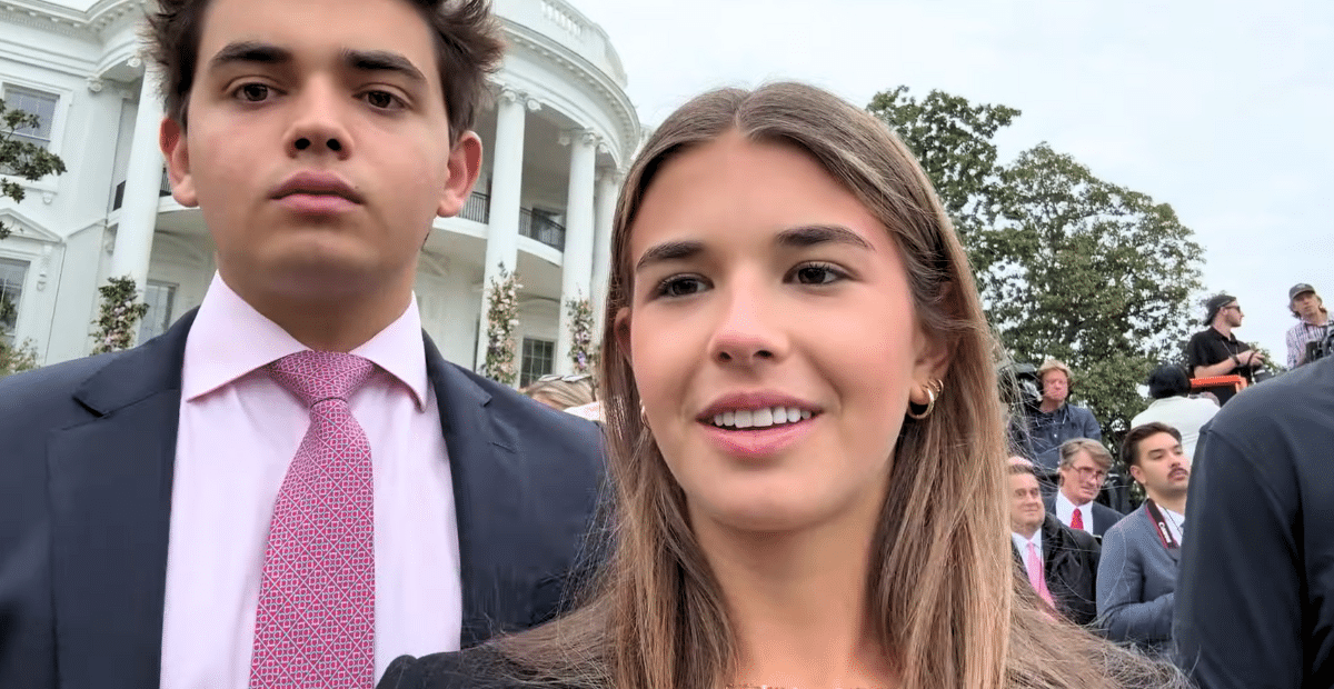 The eldest grandchildren of President Trump, Donald Trump III and Kai Trump, were at the White House over the Easter weekend.