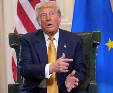 Trump to show off golf courses, hold talks with UK Prime Minister