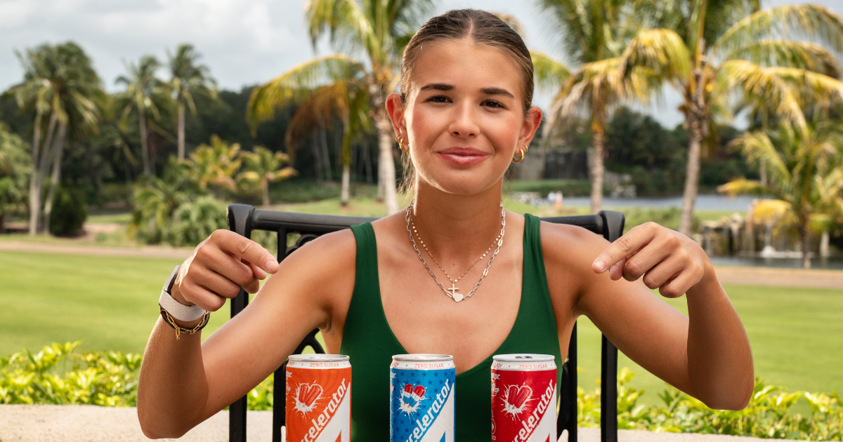 Miami golf commit Kai Trump inks NIL deal with Accelerator Active Energy Apple Store Logo