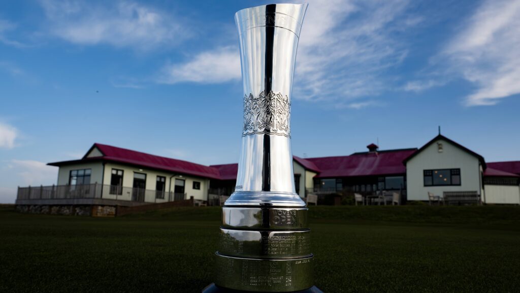 AIG Women's Open trophy at Royal Porthcawl