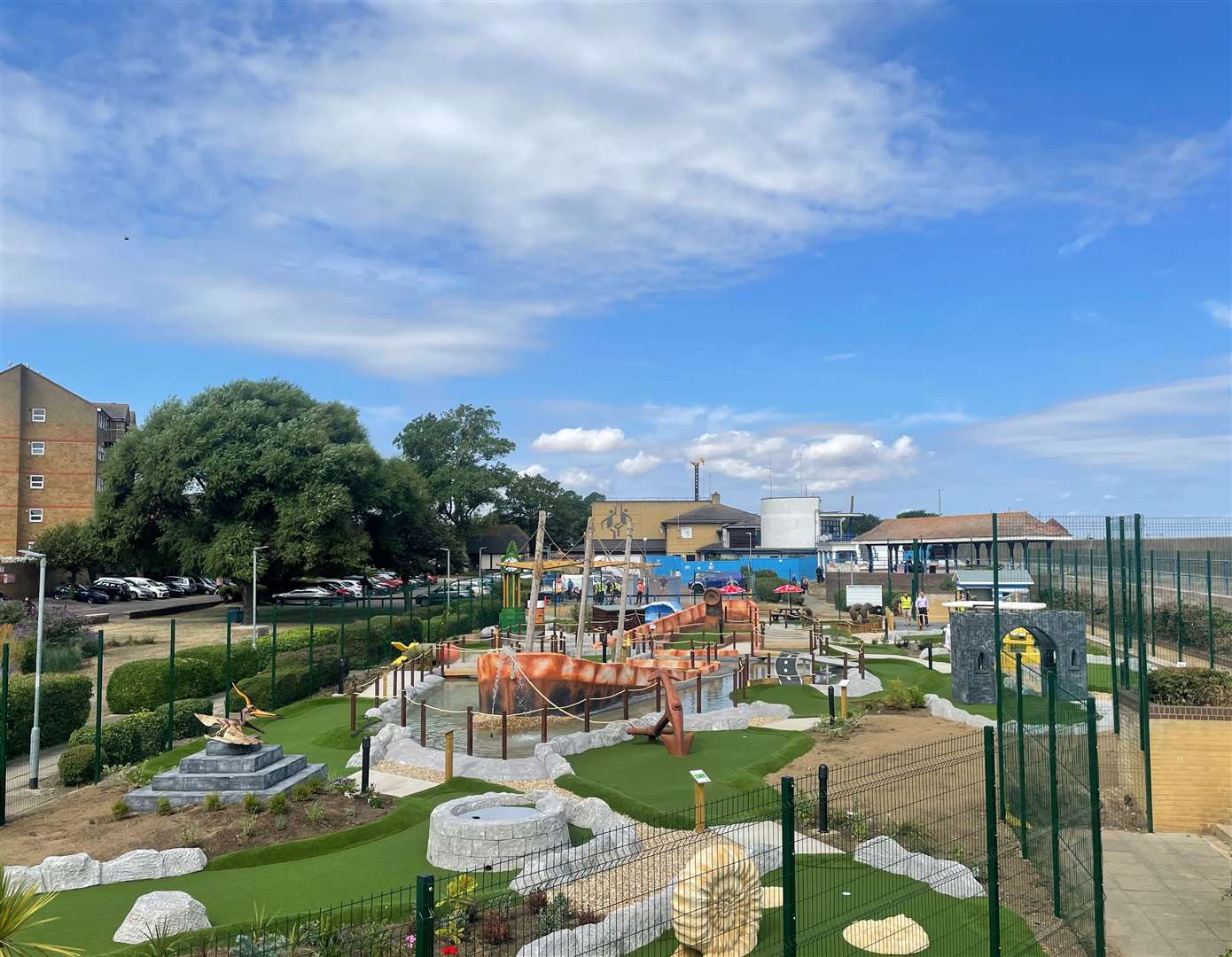 Sheerness Adventure Golf Course was unveiled today after three months of construction