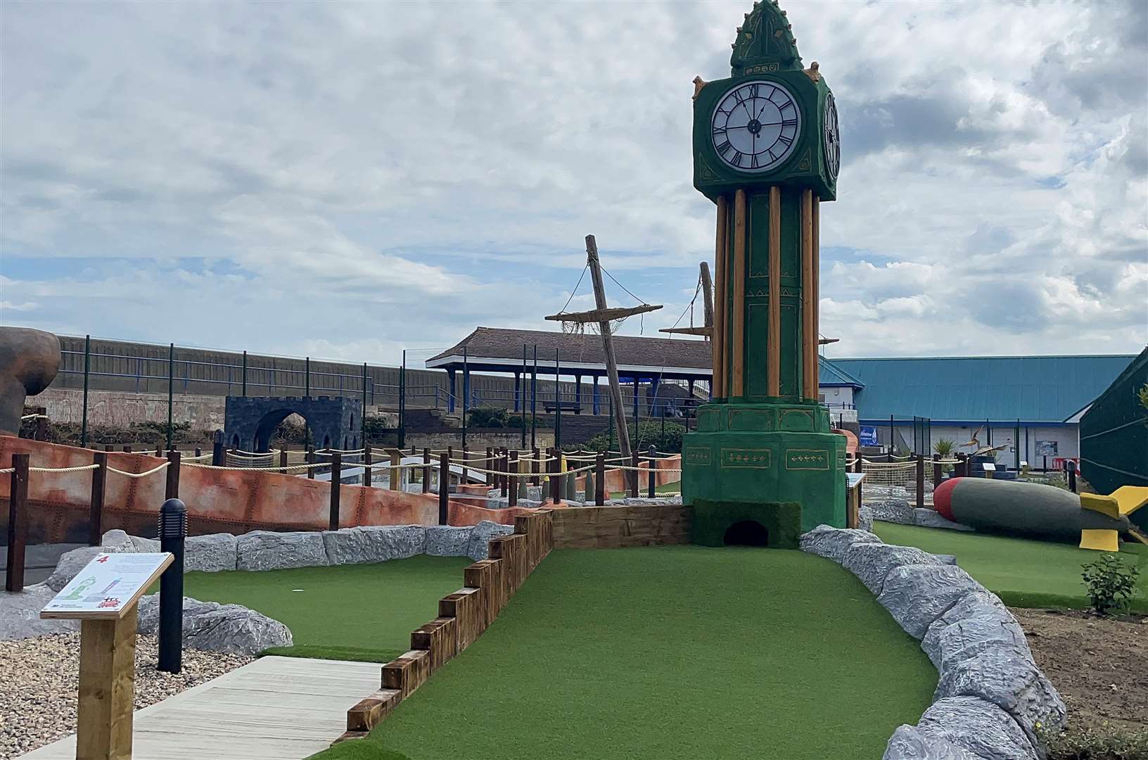 The iconic Sheerness Clock Tower earns a place in the course