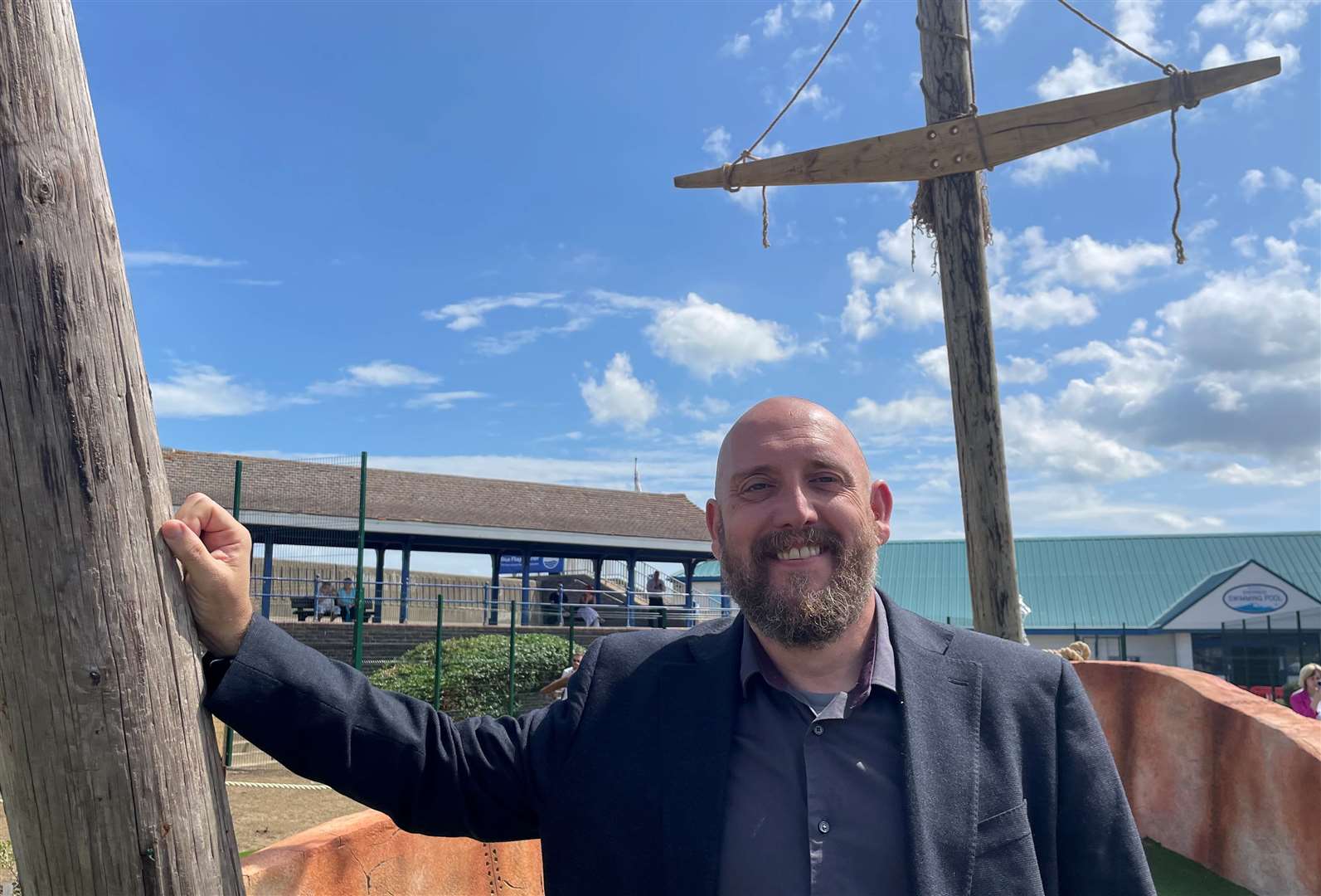 MP for Sittingbourne and Sheppey, Kevin McKenna, says the Sheerness Adventure Golf Course will help boost visitor numbers. Picture: Joe Crossley