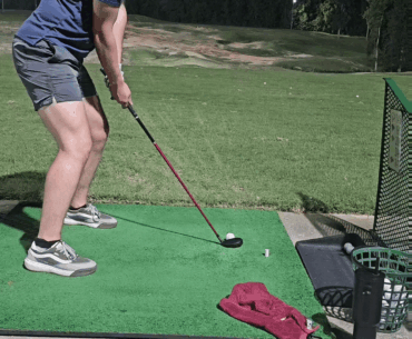 Struggling to hit hybrid through driver straight