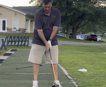 Shoulders Rotating in Downswing