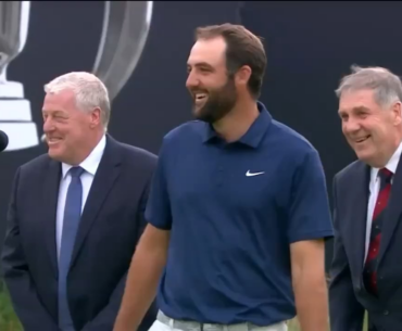 Bennett Scheffler gets a hold of his third major trophy