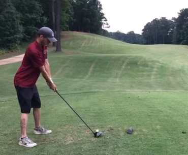 Talk about a bad day off the tee.