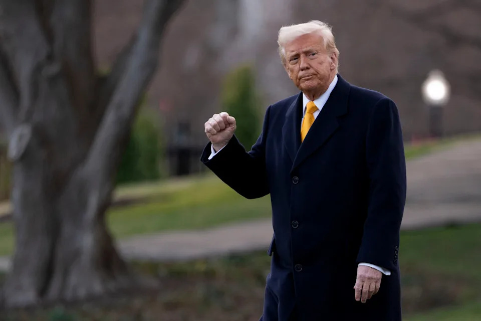 US President Donald Trump walks on the South Lawn of the White House before boarding Marine One in Washington, DC, US, on Friday, March 7, 2025. Trump kept up the pressure on Ukraine to move ahead with a peace deal as signals emerged that the Kremlin would be willing to accept a temporary truce under certain conditions. Photographer: Chris Kleponis/CNP/Bloomberg via Getty ImagesBloomberg&sol;Getty Images