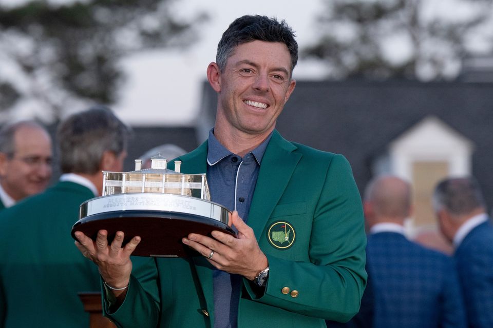 Rory McIlroy after winning The Masters in April. Photo: Getty