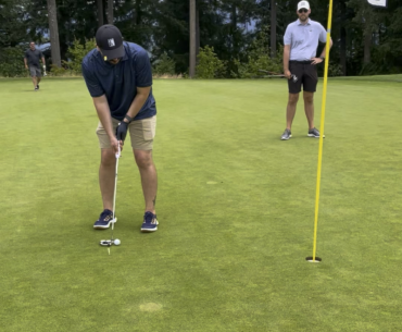 Short putt for my first birdie ever?                                                           Sure!