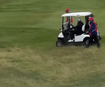 Trump caught cheating at Golf in Scotland