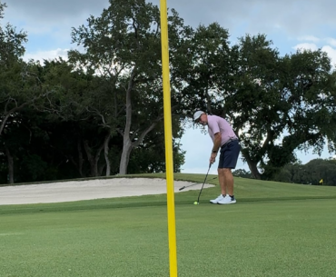 When the grounds crew punishes you for missing the birdie putt