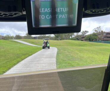 Please return to cart path