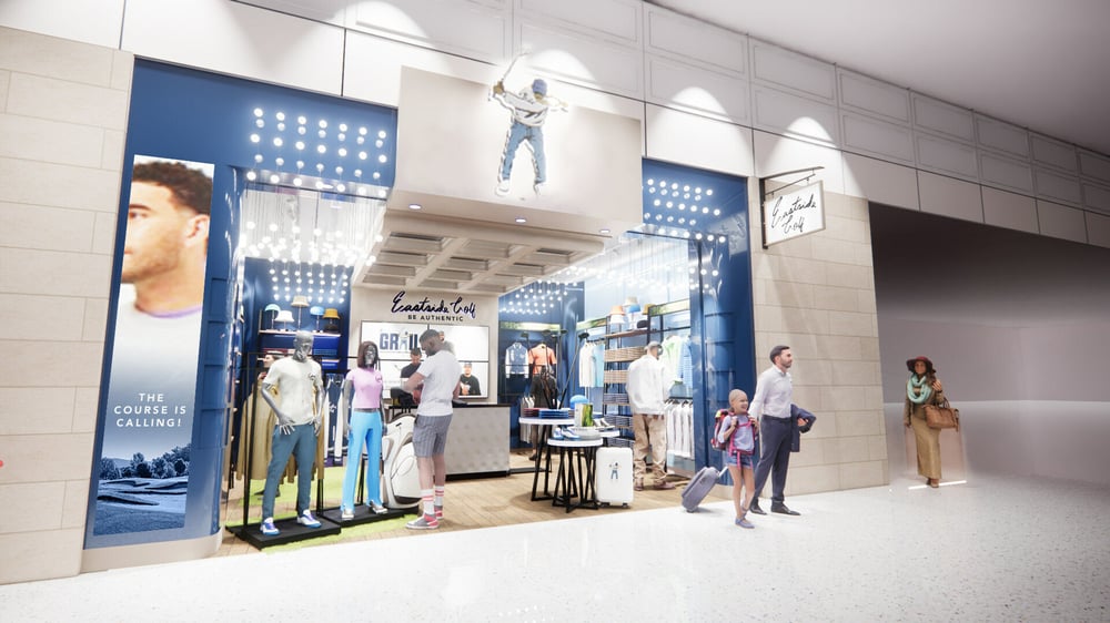 Eastside Golf opens first U.S. retail store at Detroit Metropolitan Airport.