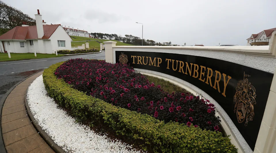 A view of the hotel at the Trump Turnberry Golf Resort Turnberry, Scotland, Britain October 3, 2020. Trump is visiting his two Scottish golf resorts during a five-day trip starting July 25.