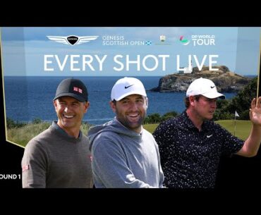 LIVE | Scottie Scheffler, Bob MacIntyre, Adam Scott | 2025 Genesis Scottish Open Day 1