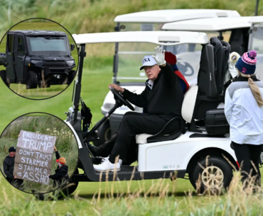 Why is Trump golfing with an armoured buggy? ‘Golf Force One’ fuels threat rumours