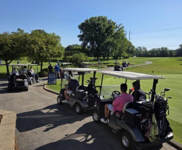 One of the first tee times out and then I come to this for the back 9