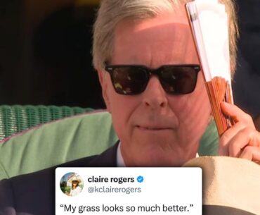 Fred Ridley's thoughts while watching the Wimbledon final.😂