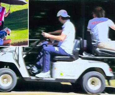 British golfer Charley Hull collapses twice at tournament and carried off on stretcher
