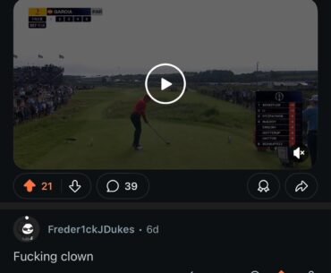 Banned from LIV for calling Garcia a clown