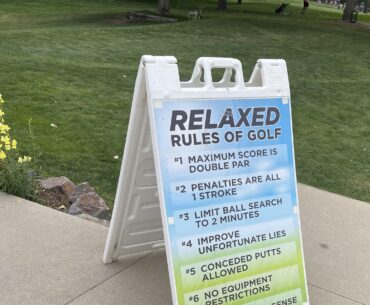 Relaxed golf rules