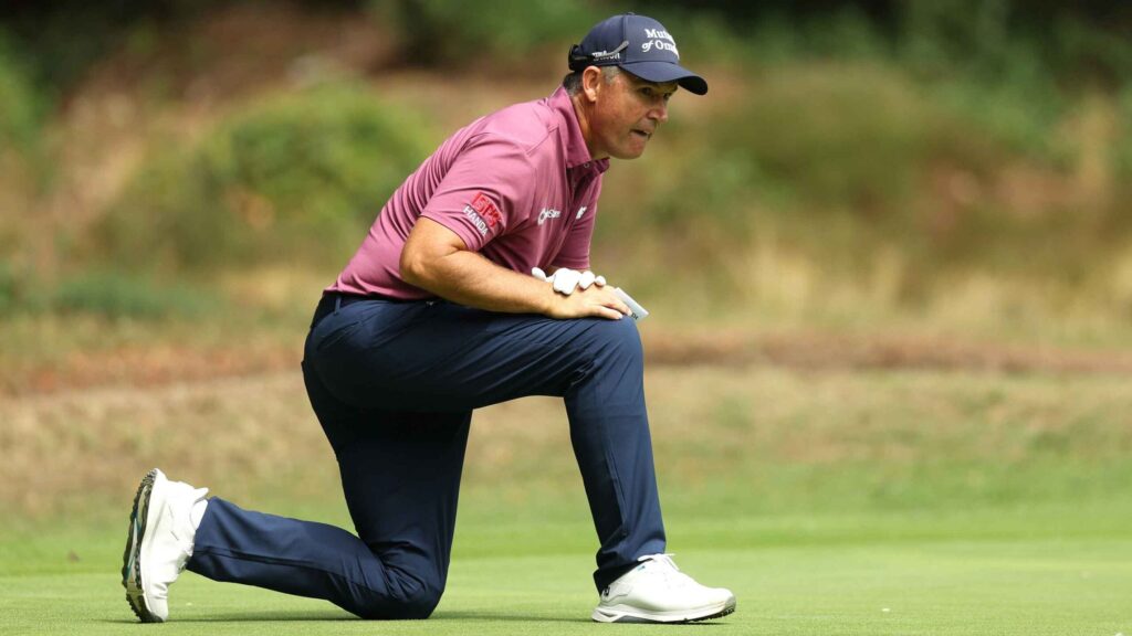 Despite 3 ‘crazy’ distractions, Padraig Harrington leads Senior Open