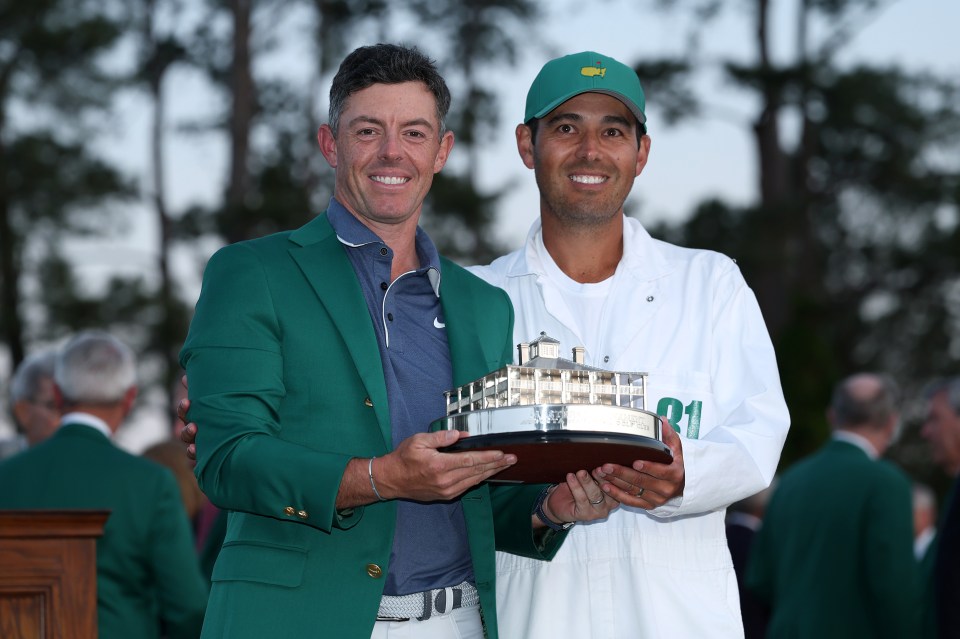 McIlroy also received a replica of the Masters trophy and a gold medal for his win