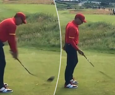 Sergio Garcia snaps driver in half — and finishes British Open without one
