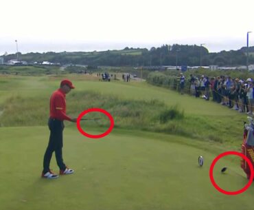 Sergio Garcia angrily snaps driver at Open, plays on without one