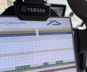 Rare photo of a bogey free scorecard
