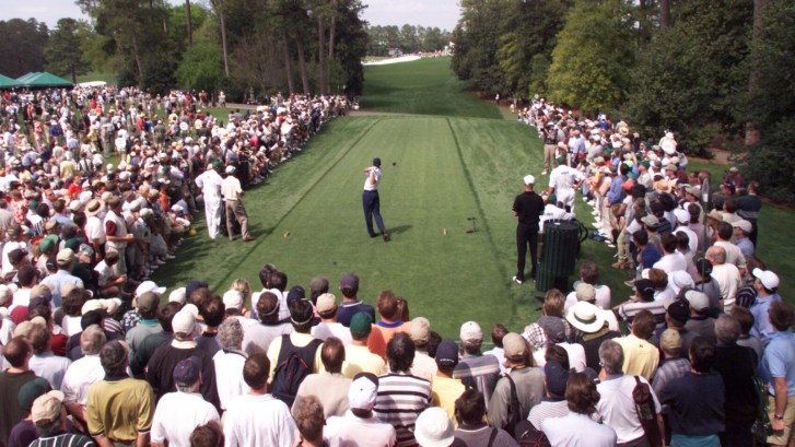 Tiger Woods wins the 2001 Masters tournament