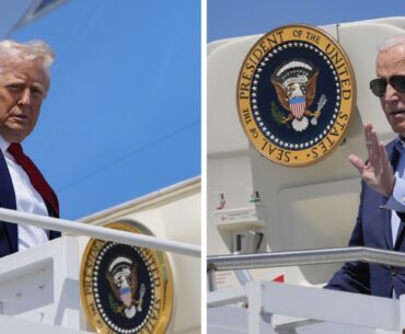 Trump's travel pace largely mirrors Biden's, with more sports events and golf