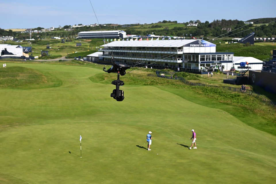 It is the first time Spidercam has been installed for golf, with the system costing £300k