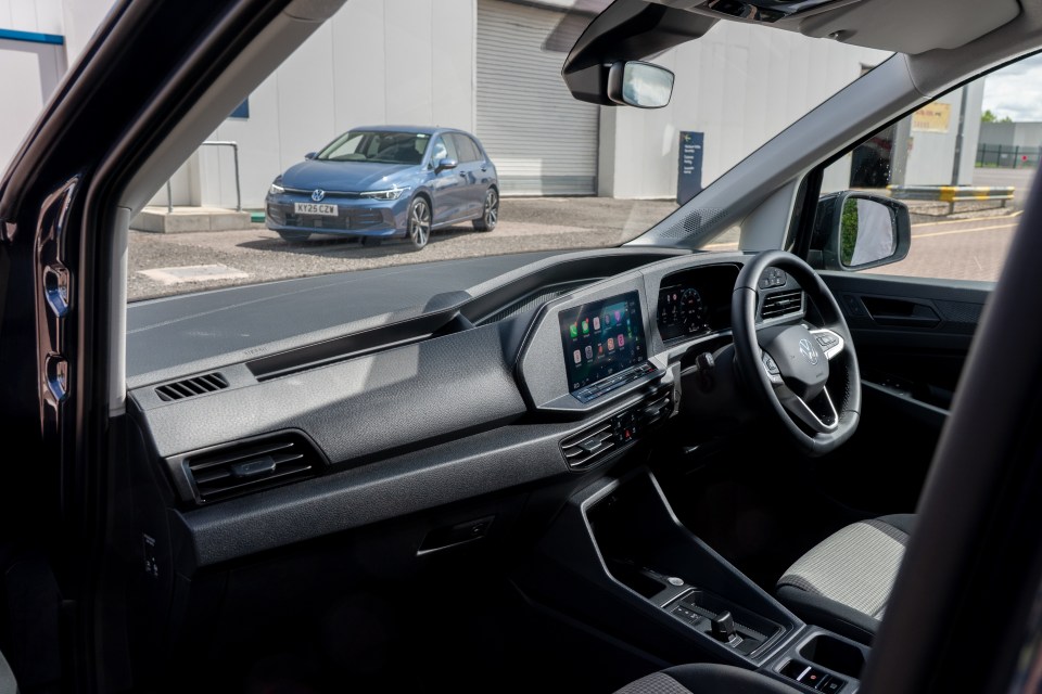 VW Caddy interior view.