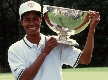 Tiger Woods at the 1992 U.S. Junior Amateur (USGA Photo)